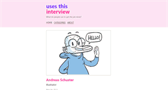 Desktop Screenshot of andreas.schuster.usesthis.com