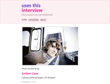 Tablet Screenshot of amber.case.usesthis.com