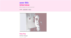 Desktop Screenshot of amy.hoy.usesthis.com