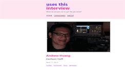 Desktop Screenshot of andrew.huang.usesthis.com