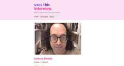 Desktop Screenshot of andrew.plotkin.usesthis.com