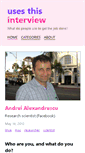 Mobile Screenshot of andrei.alexandrescu.usesthis.com