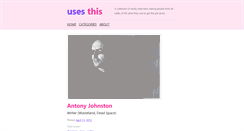 Desktop Screenshot of antony.johnston.usesthis.com