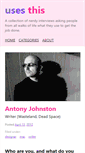 Mobile Screenshot of antony.johnston.usesthis.com