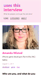 Mobile Screenshot of amanda.wixted.usesthis.com