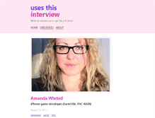 Tablet Screenshot of amanda.wixted.usesthis.com